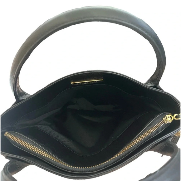 Valentino Garavani Black Leather Top Handle Bag - Picture 8 of 15